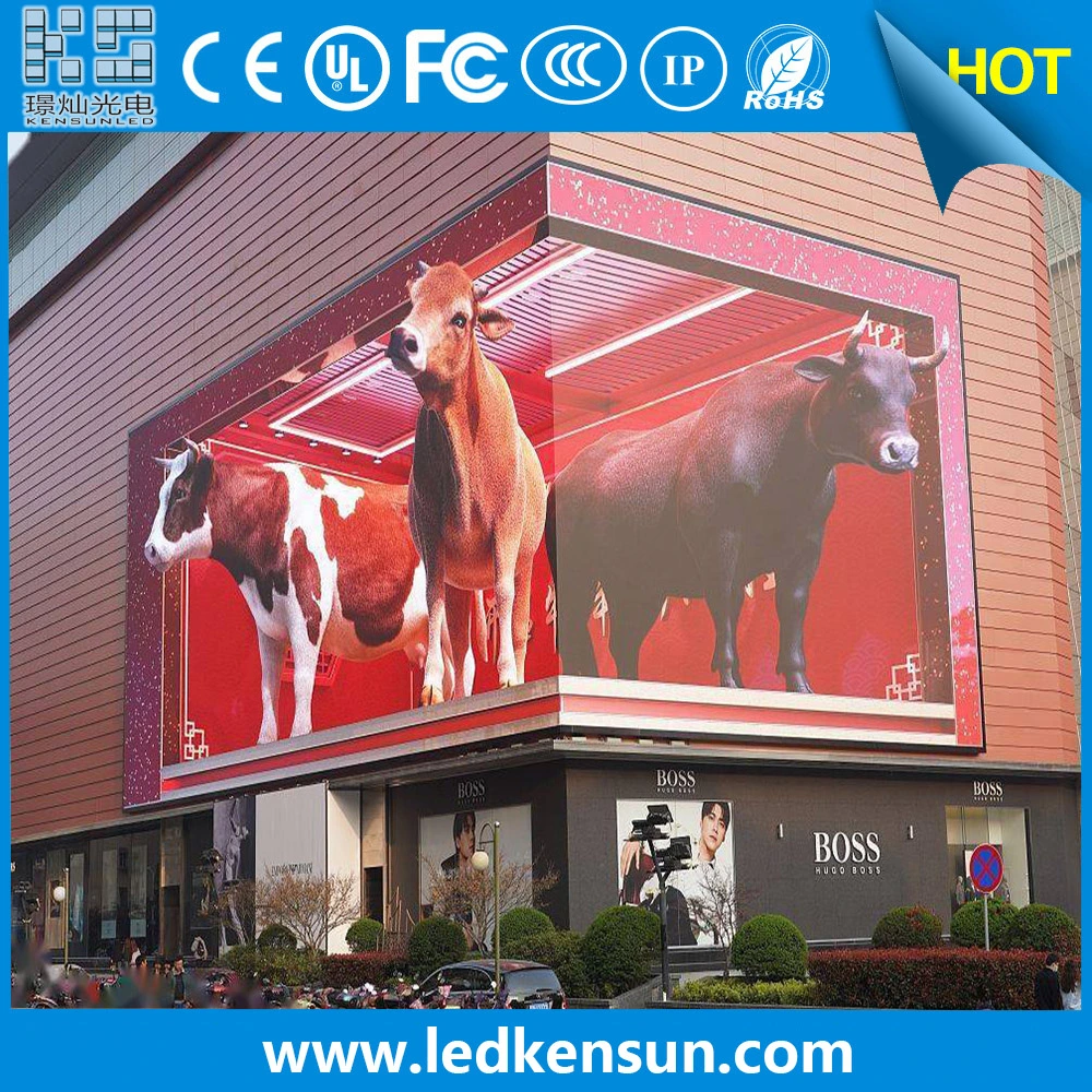 P10 P4 P5 P6 P8 Outdoor Giant Curve 90 Degree Video Wall Naked-Eye 3D LED Display Outdoor Digital Advertising Billboard 3D Advertising Screen