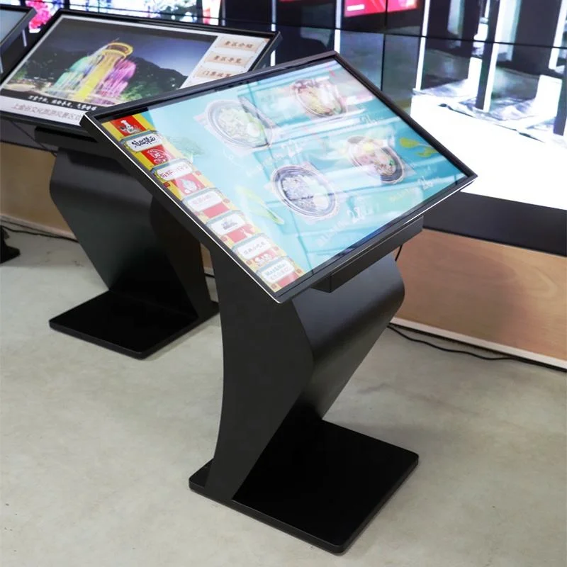 Professional 32 43 50 55 Inch Full HD Floor Standing 4K Interactive LCD Digital Touch Screen Mall Information Kiosk