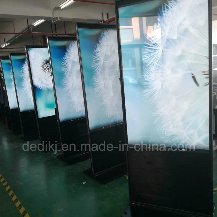 Dedi 43&quot;55&quot;65&quot;Touch Screen Signage Floor Standing Interactive Kiosk Display Totem