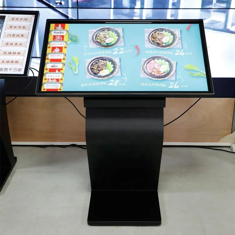 Professional 32 43 50 55 Inch Full HD Floor Standing 4K Interactive LCD Digital Touch Screen Mall Information Kiosk