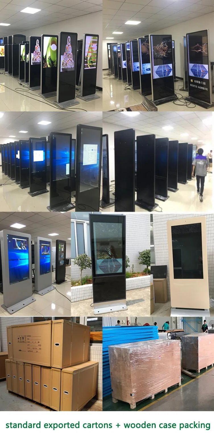 Floor Standing Outdoor LCD Digital Signage Advertising Display Signage