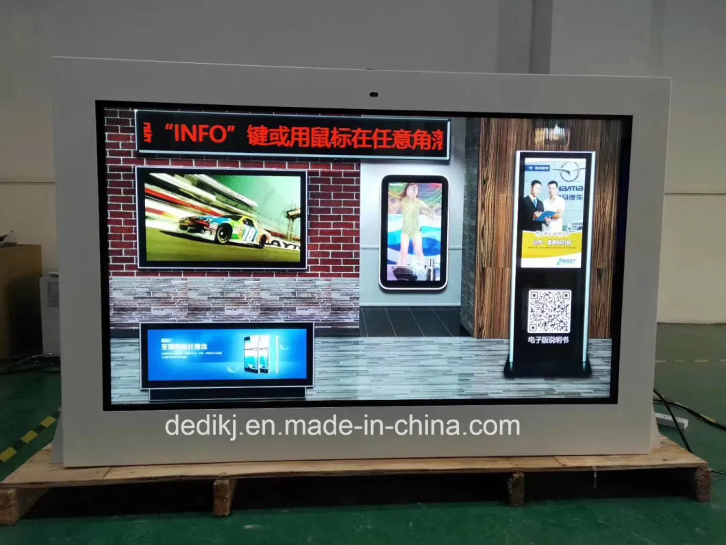 55 &prime;&prime; Outdoor Walll Mount 1500nit LCD Digital Screen for Advertising