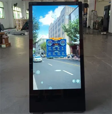 Коммерческий портативный тонкий ЖК-дисплей с вертикальной рекламой для цифровых табло с поддержкой Аккумулятор