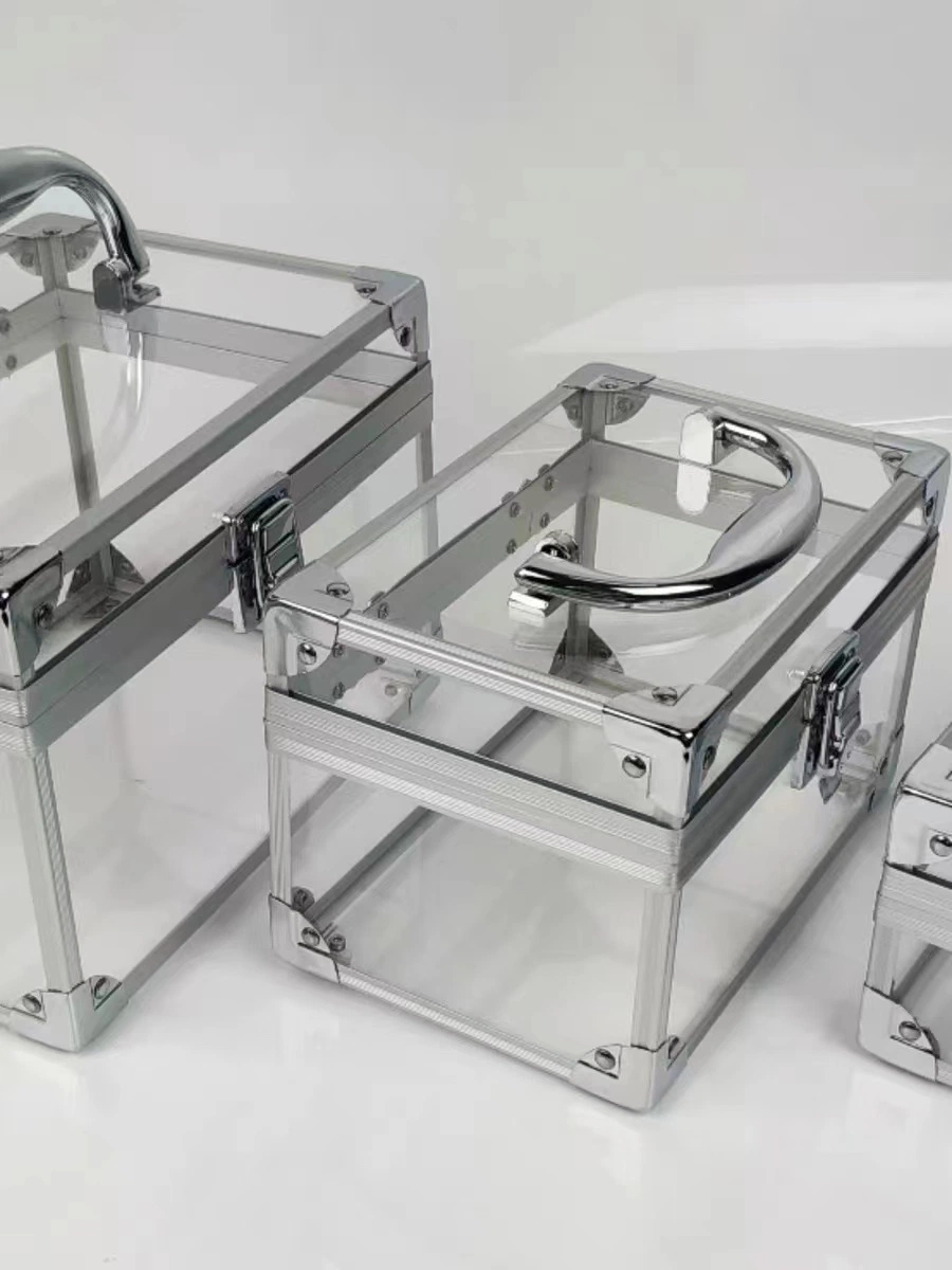 Acrylic Display Risers Acrylic Chests Acrylic Holder Lockable Acrylic Transparent Suitcase