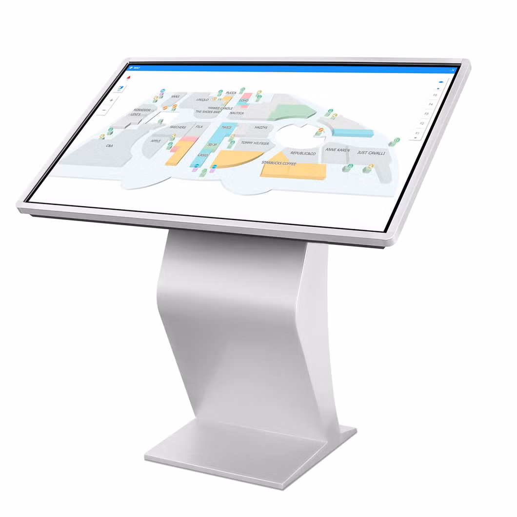 Touch Screen Self Service Kiosk Full HD LCD Advertising Display Kiosk
