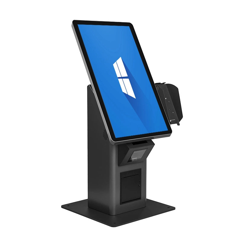 Custom Design Multi-Point Touch Self-Service Payment Kiosk with Card Reader POS Holder Receipt Printer for Bank