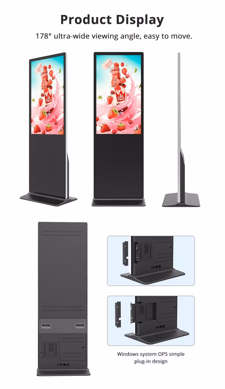 Best Price 55 Inch Android Touch Kiosk Digital Signage Advertising Player Totem
