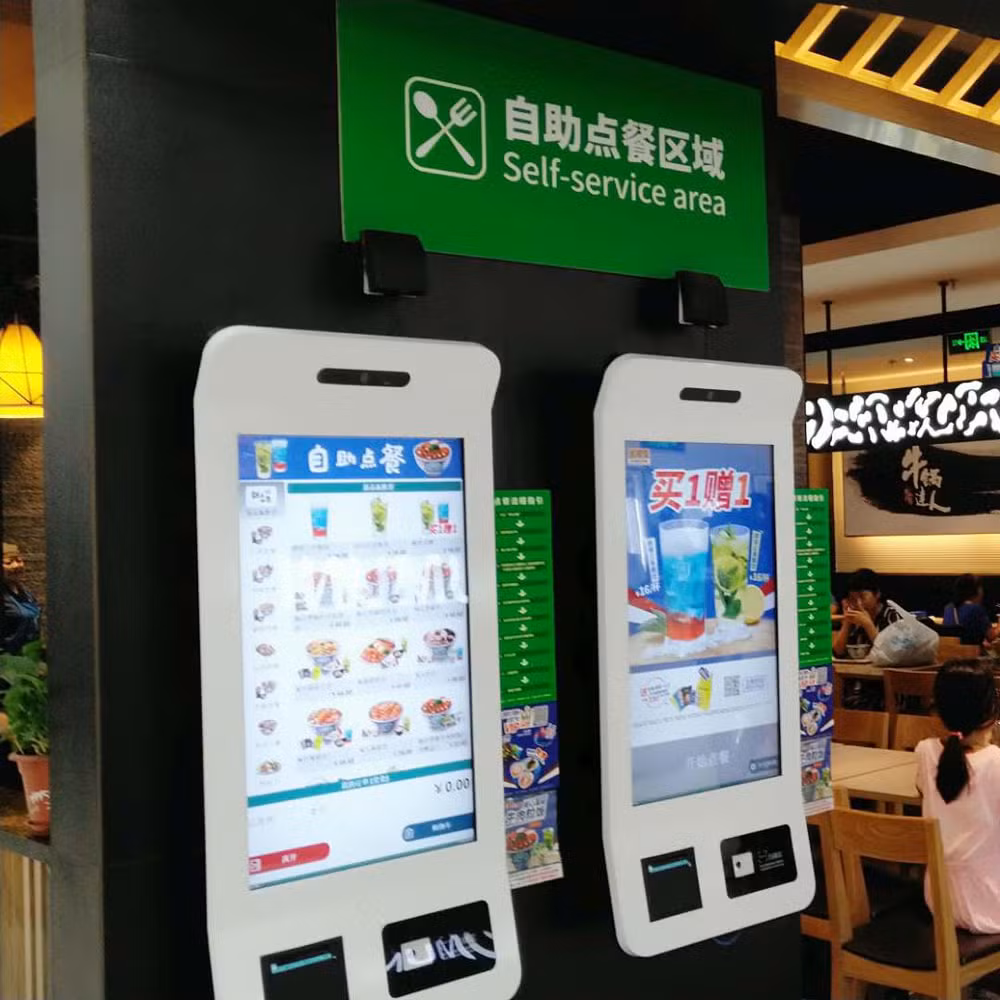 32 Inch Touch Screen Self Service Kiosk Ordering Kiosk Fast Payment Machine for Fast Food Restaurant