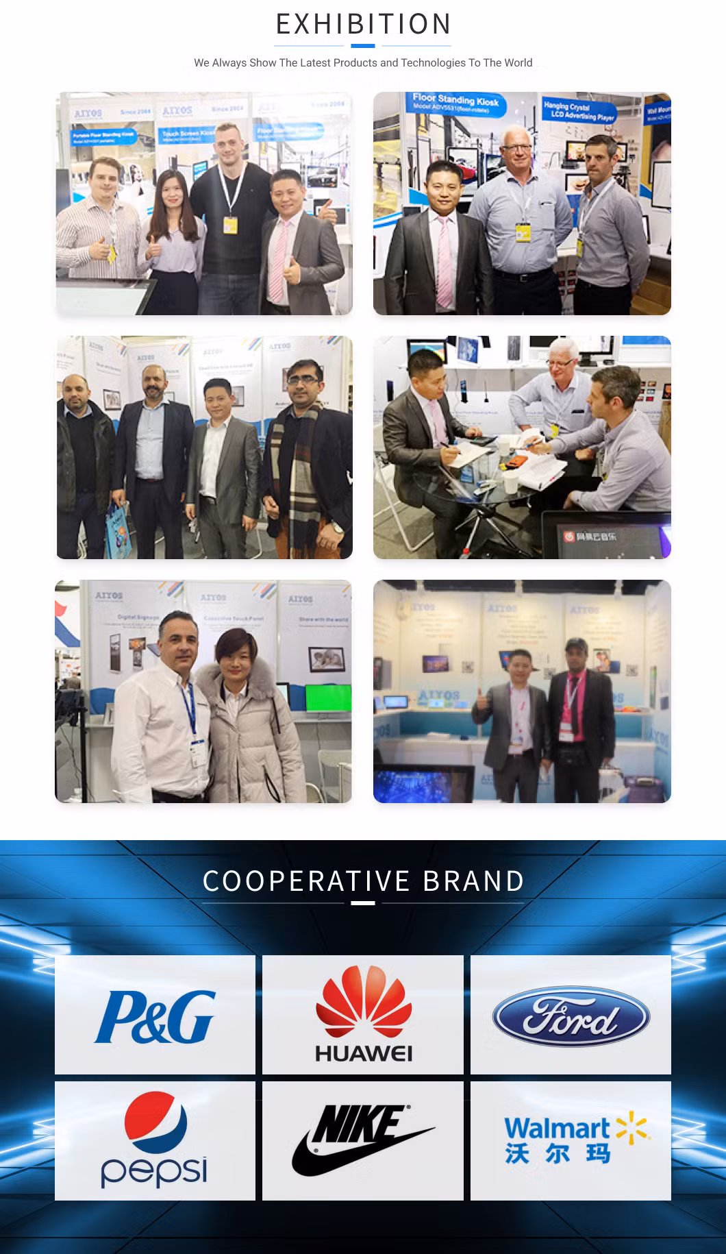 55 Inch Stand Floor IR Touch Screen Advertising Display Android System Kiosk Digital Signage