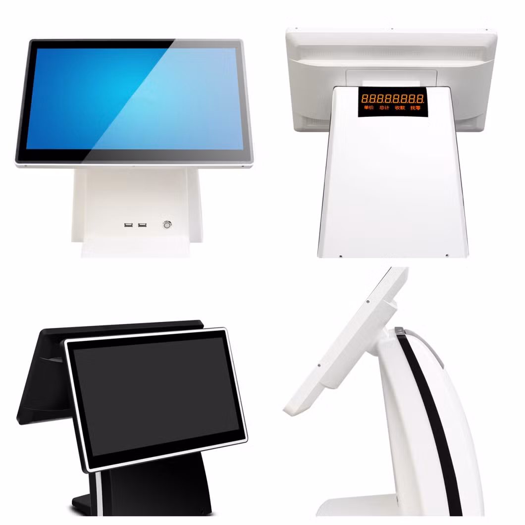 15 Inch Touch Screen All in One POS Terminal System with 9.7 Inch Customer Display