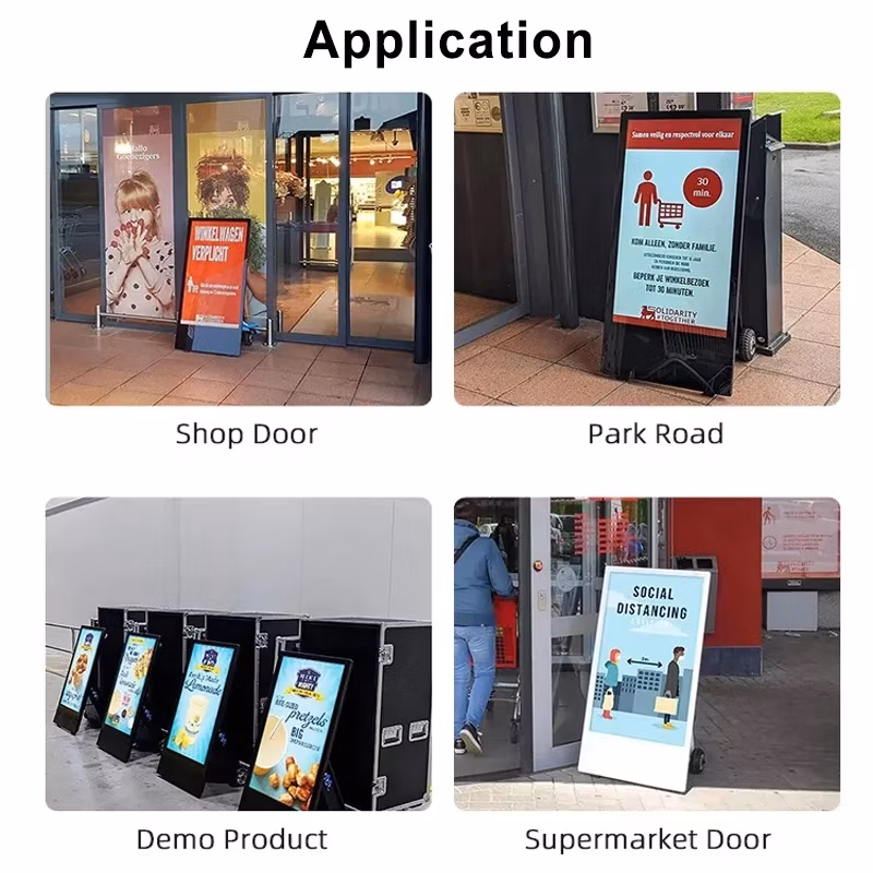 43inch Outdoor Portable LCD Digital Display for Advertising Battery Powered