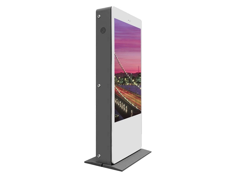 65 Inch Air-Cooled Vertical Screen Landing Outdoor Charging Pile Advertising Machine Big Advertising Screen Dual Touch Screen Kiosk