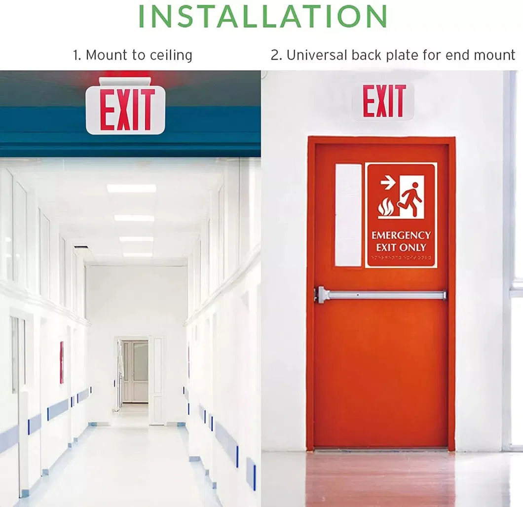 Durable Emergency Light Exit Light LED Emergency Signs