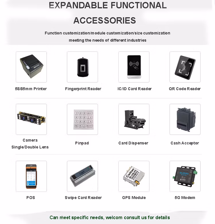 Self Service Payment SIM Gift Card Vending/Dispensing/Printing Kiosk with Navigation Pad and POS Terminal