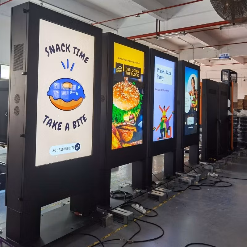65inch Billboards Waterproof Advertising Totem Interactive Kiosk Digital Signage Screen 3G WiFi Outdoor LCD Stand