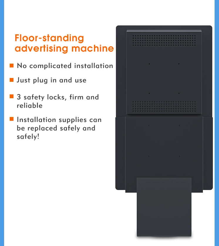 Ad Player Floor Standing Hand Sanitizer Digital Signage Kiosk