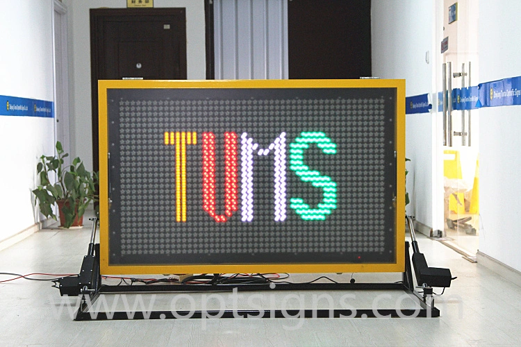 OEM Manufacturer Vehicle Mount LED Information Sign Radar Based Traffic LED Message Display Board