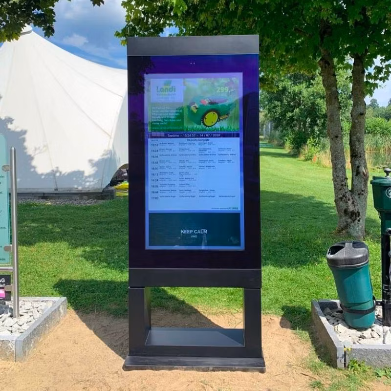 65inch Billboards Waterproof Advertising Totem Interactive Kiosk Digital Signage Screen 3G WiFi Outdoor LCD Stand