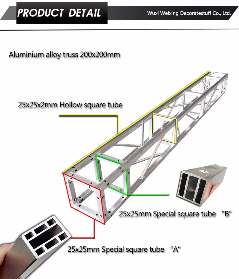 8.4mx16.6mx4m, 200X200mm Outdoor Uesed Advertising Digital Display Screens Aluminum Truss