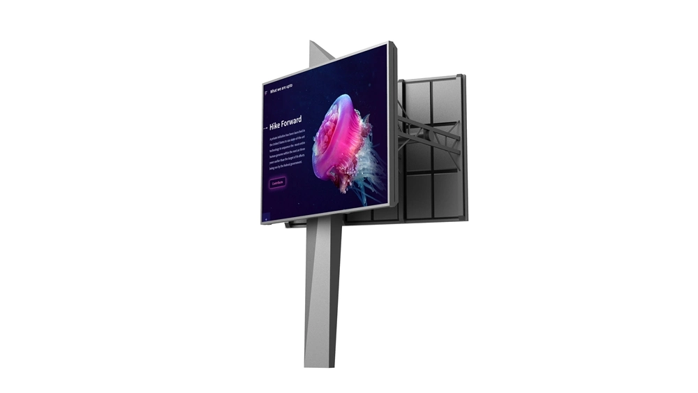 Outdoor V-Shaped Advertising Display LED Screens Video Digital Billboard Price