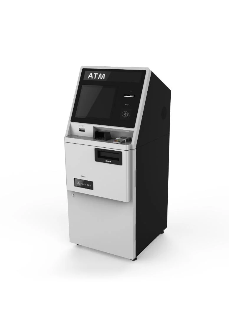 Multi Touch Screen Standing ATM Machine Cash Payment Kiosk with Encrypted Pin Pad