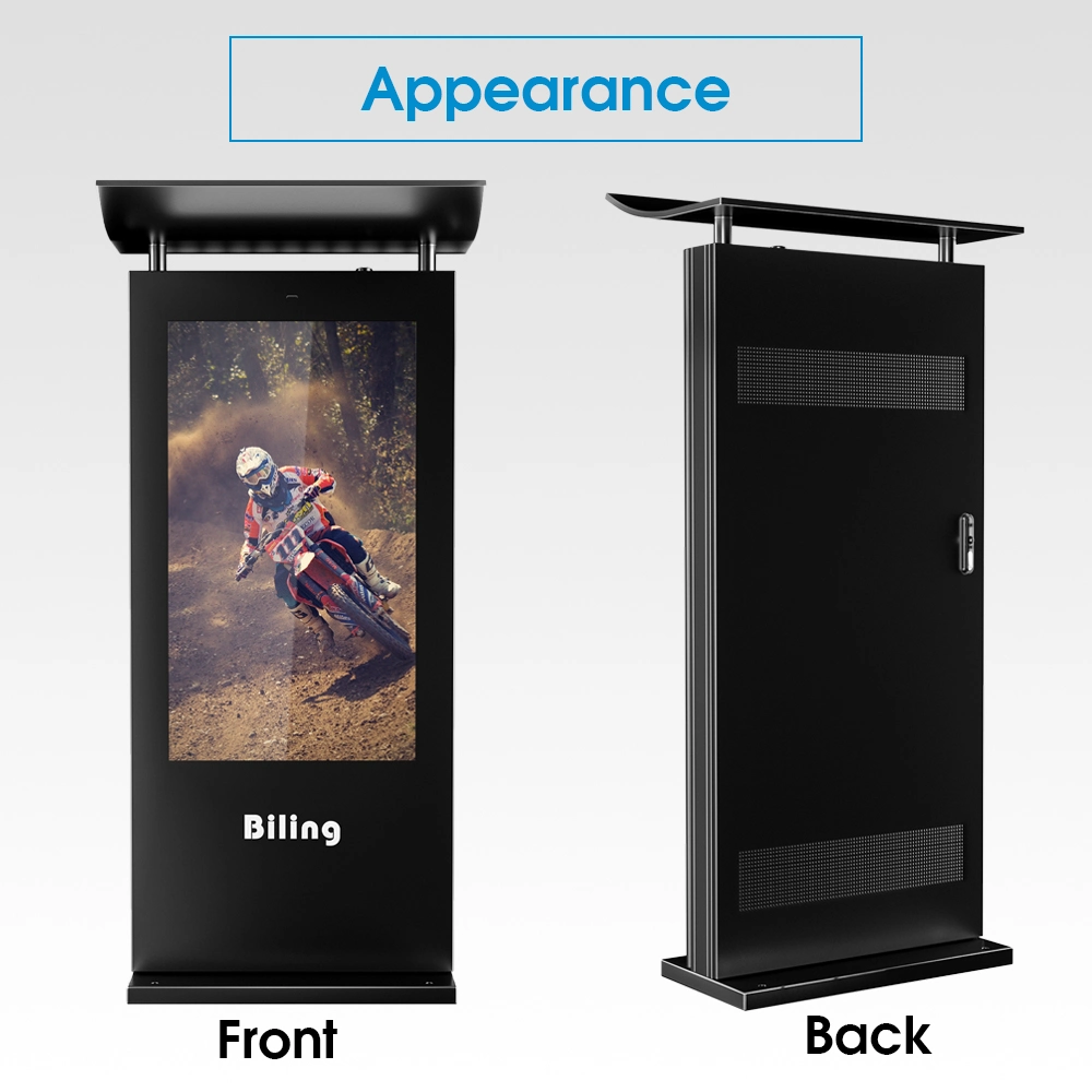 Hot New Product 55 Inch LCD Digital Signage TV 4K Video Advertising Screen Kiosk Display Advertisement Outdoor Digital Panel