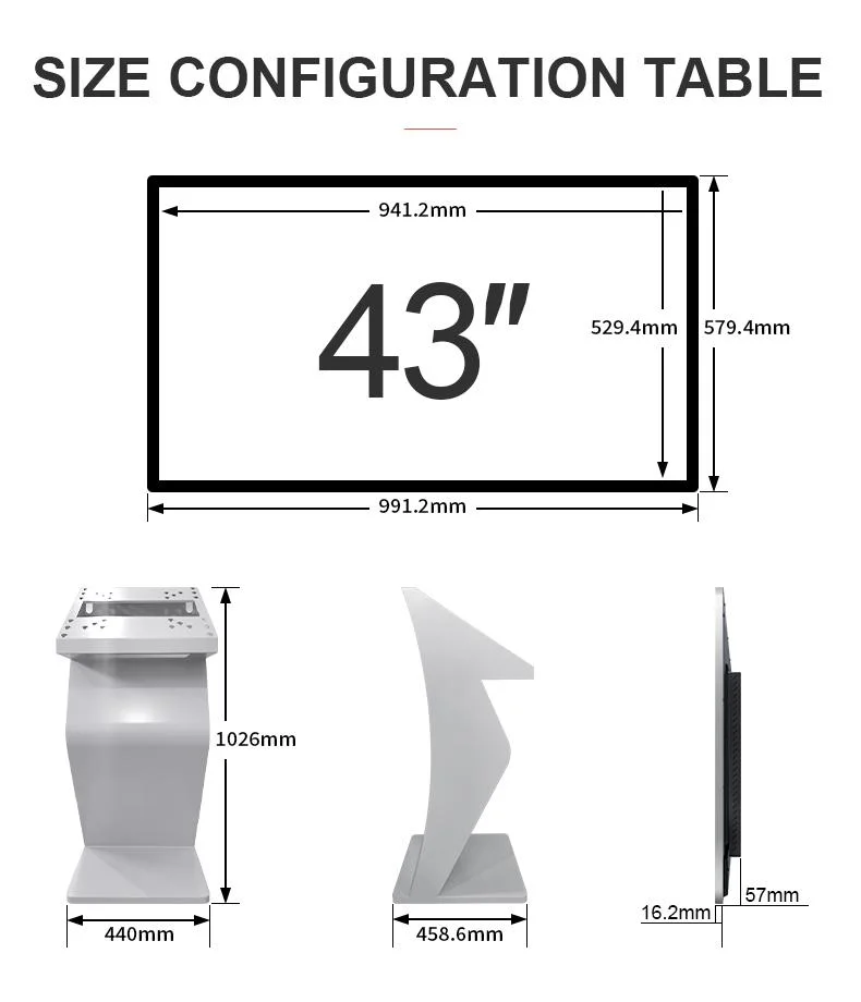 Software Enabled Touch Screen Advertising Kiosk