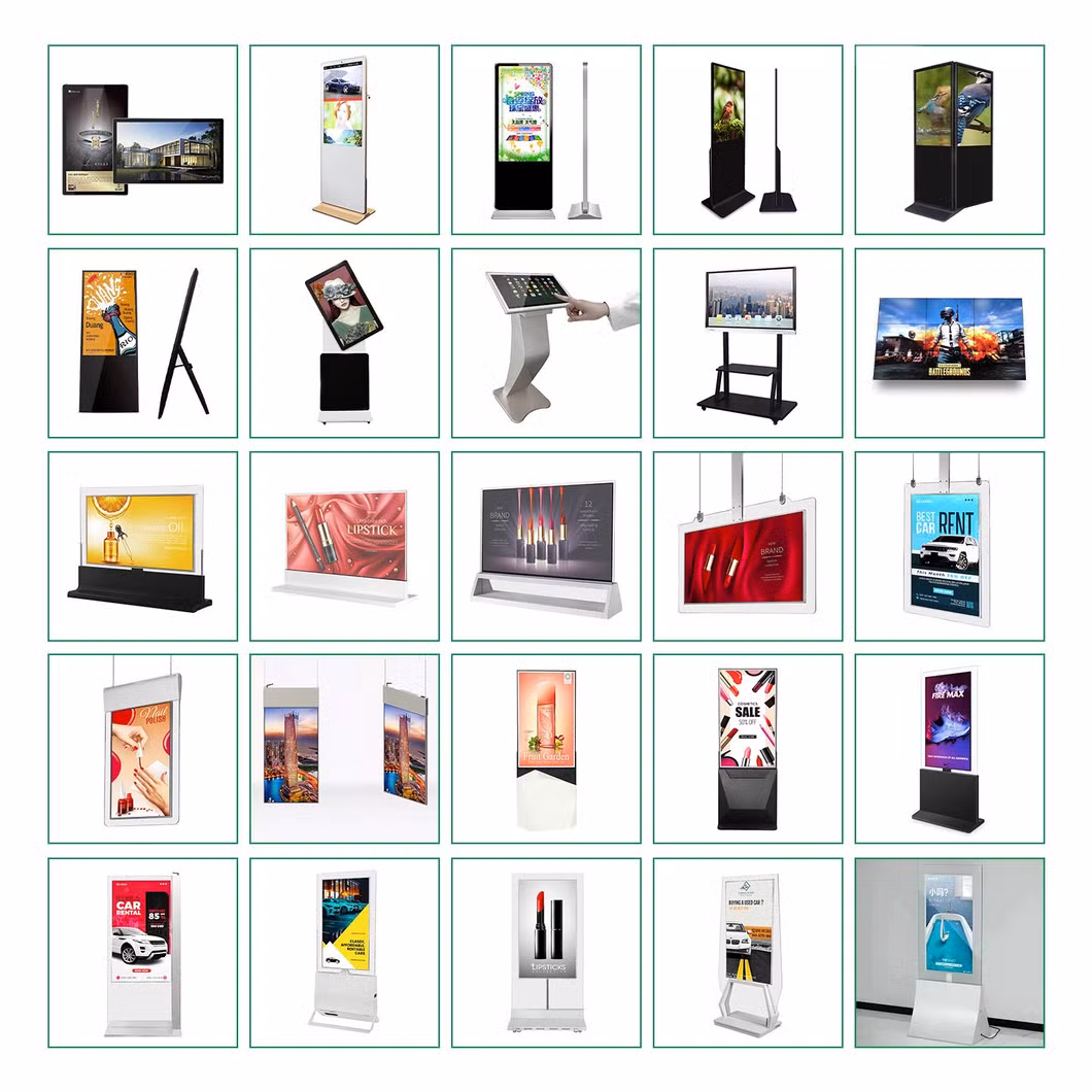 Indoor Wall Mount Advertising Video Media Windows/Android System Digital LCD Signage