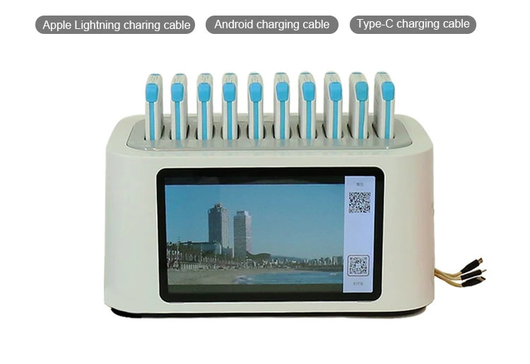 Sharing Power Bank LCD Kiosk Factory Price Phone Charging Station Rental for Public Area