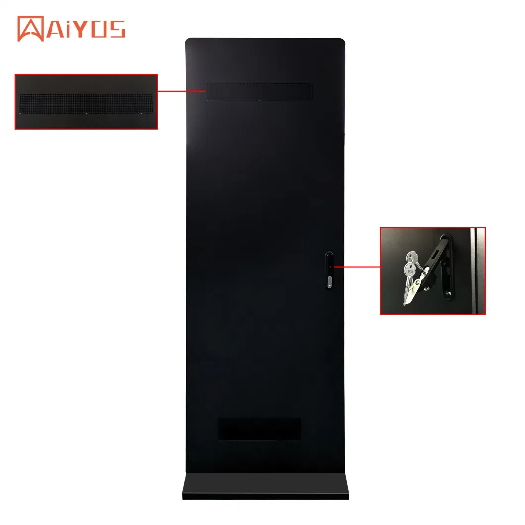 Aiyos 43/49/55/65 Inch Outdoor Waterproof Touch Screen LCD Floor Stand Digital Signage for Information Consult