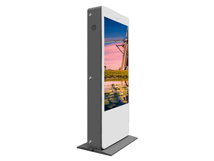 65 Inch Air-Cooled Vertical Screen Landing Outdoor Charging Pile Advertising Machine Big Advertising Screen Dual Touch Screen Kiosk