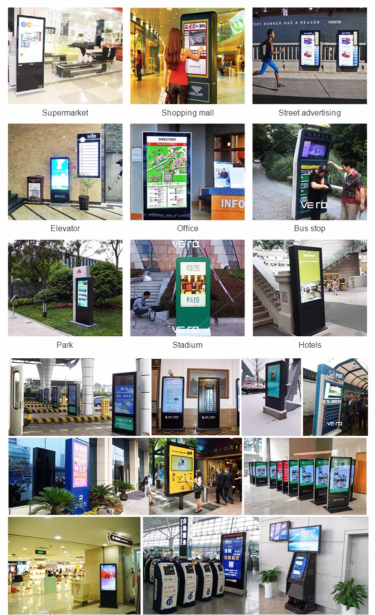 65 Inch Free Standing Waterproof Sunlight Readable Android OS Outdoor LCD Digital Signage Kiosk Price