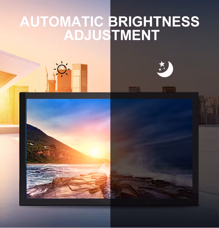 Customized Brightness 32 Inch LCD Advertisement Display Wall Mount Digital Signs Outdoor Advertising Screen