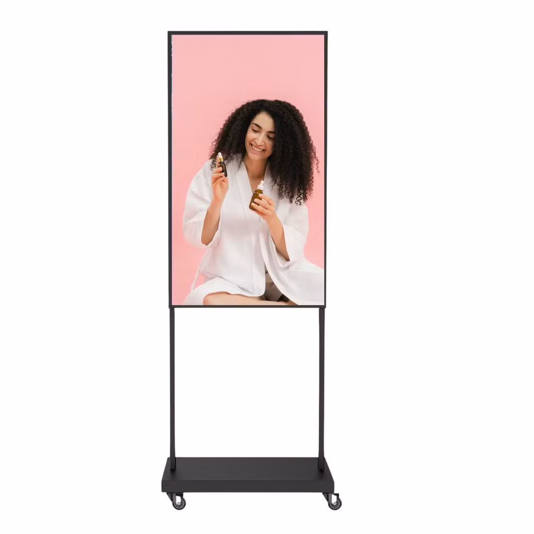75 Inch Digital Signage Freestanding Window Display Digital Signage Android OS