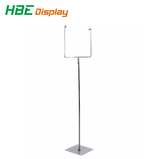 Supermarket A4 Size Rectangle Single Pedestal Directional Promotion Sign Holder