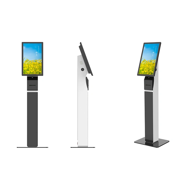 Interactive Standing Digital Signage Self Ordering Restaurant Kiosk with POS Terminal Payment System