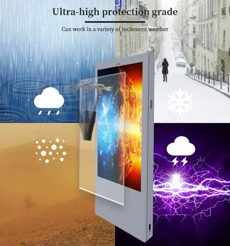 Outdoor LCD Rental Digital Signage Display Panel Advertising Video Wall TV Touch Screen Kiosk