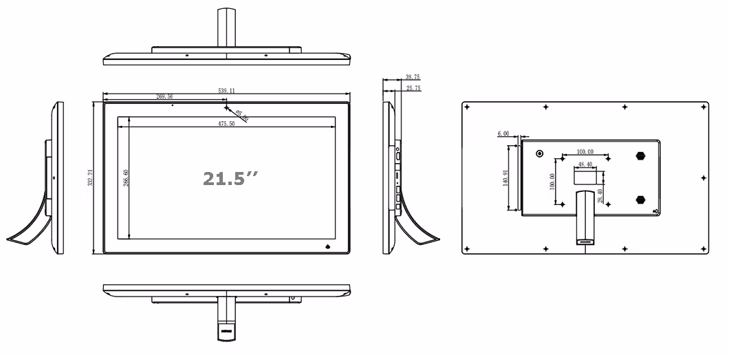 2022 Hot Selling Automatic Self Service Ordering Payment 27 Inch Android System Floor Standing LCD Infrared/IR/Capacitive/Resistive/Pcap Touch Screen Kiosk