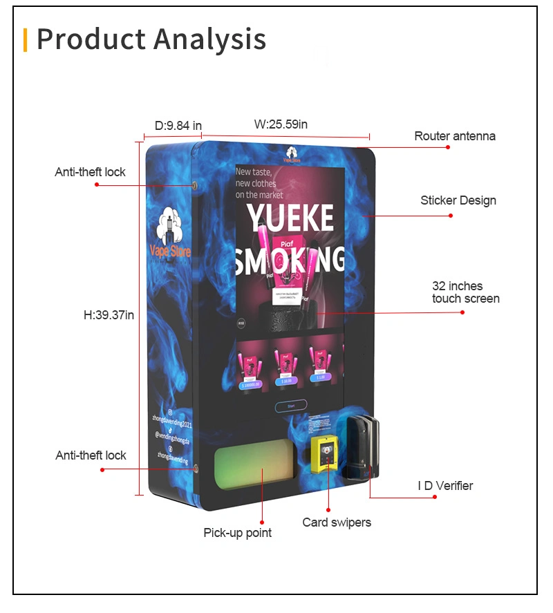 Combo Machine Kiosk with LCD Screen with Ring Light