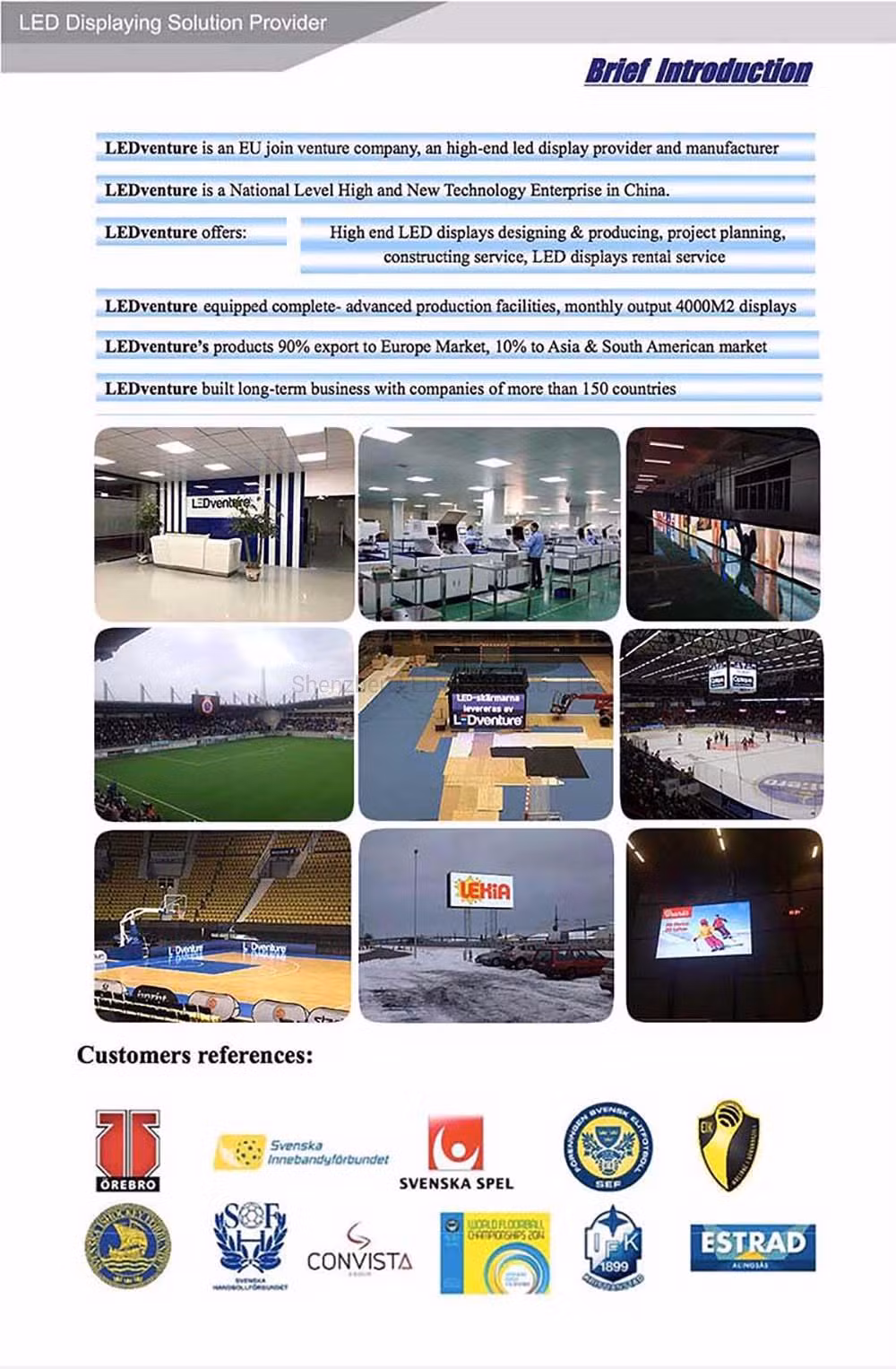 Outdoor LED Display Screen P8 Billboard Video Wall Digital Advertising Light Box Signages