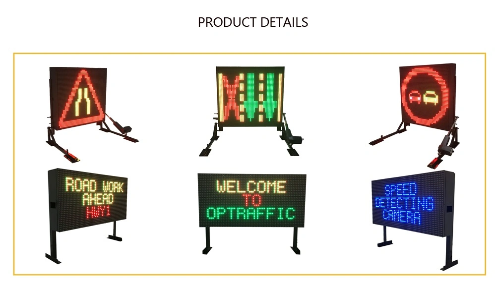 Outdoor Colorful LED Vms Display Dynamic Traffic Electronic Message Signs