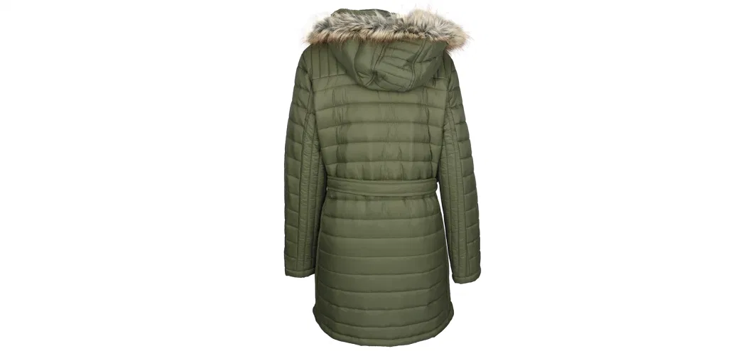 Ladies Custom Wholesale Padding Jacket Fashion Windproof Plus Size Women Long Down Jacket