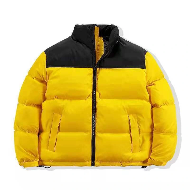 Fruit Green Down Jacket Long Sleeves Winter Outdoor Warm Men Women High Quality Pocket Zipper Stand Collar Coat Multicolor Puffer Jacket