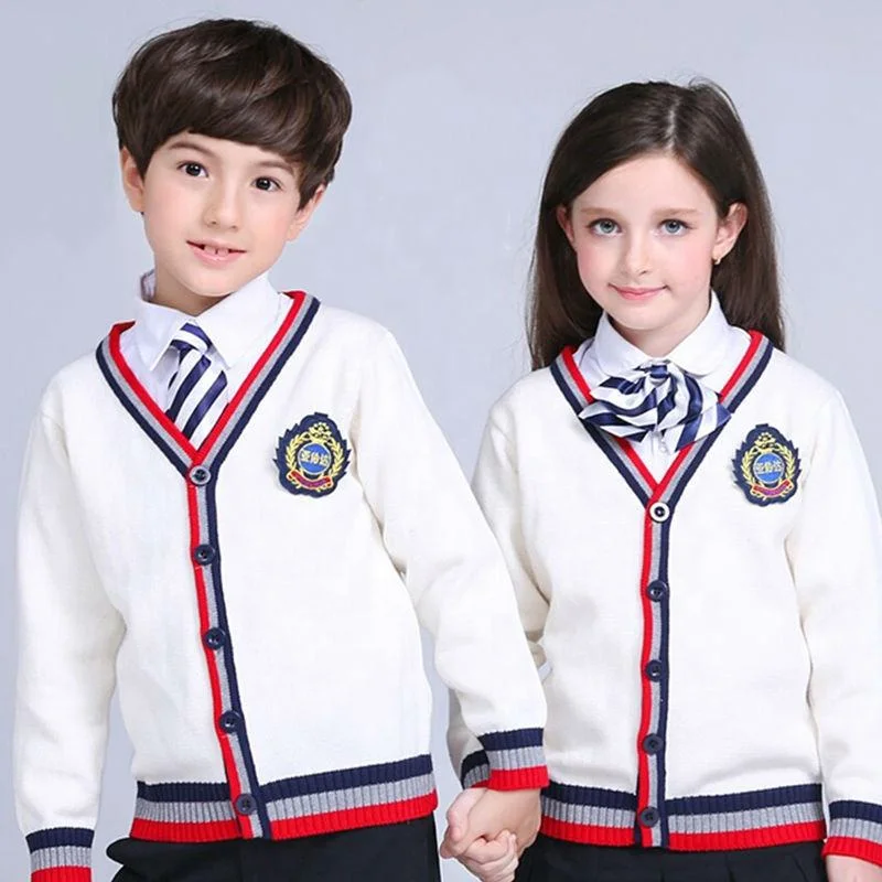 OEM New Design Custom Winter Warm Boys School Sweater for School Uniform