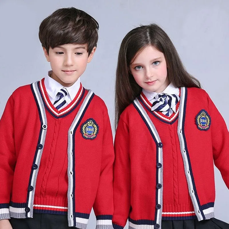 OEM New Design Custom Winter Warm Boys School Sweater for School Uniform