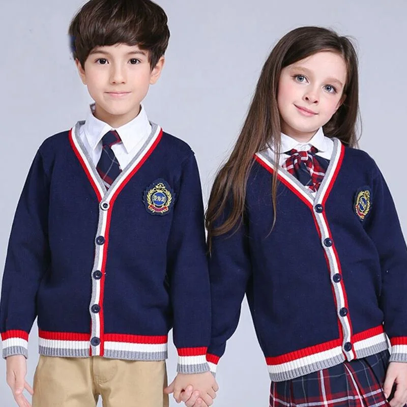 OEM New Design Custom Winter Warm Boys School Sweater for School Uniform