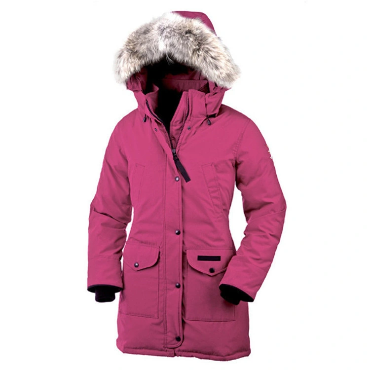 Wholesale Winter Female Goose Down Apparel Outdoor Long Warm Windbreaker Oversized Duck Down Jacket for Women