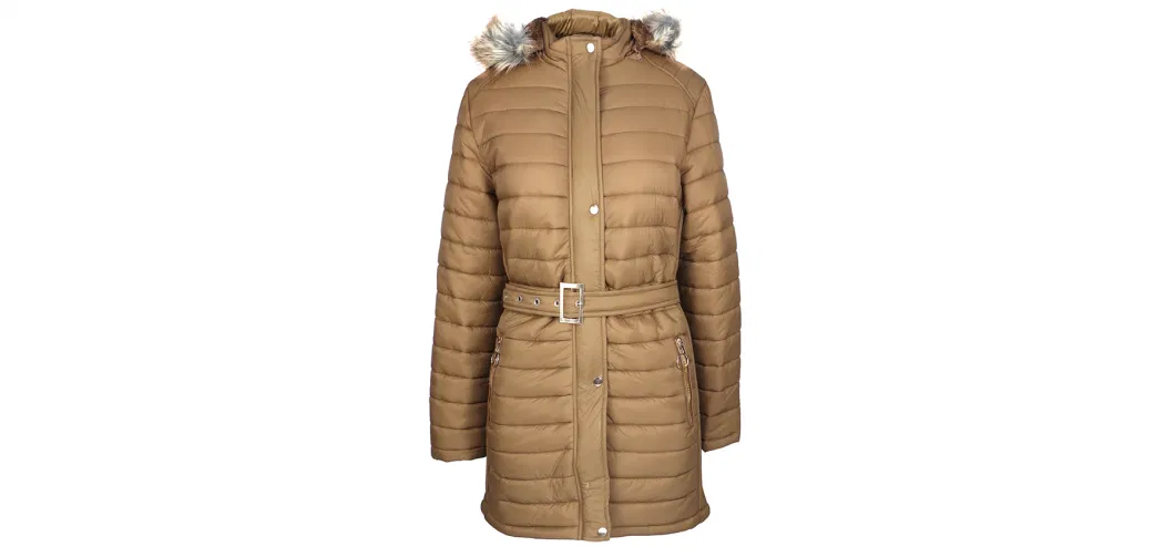 Ladies Custom Wholesale Padding Jacket Fashion Windproof Plus Size Women Long Down Jacket