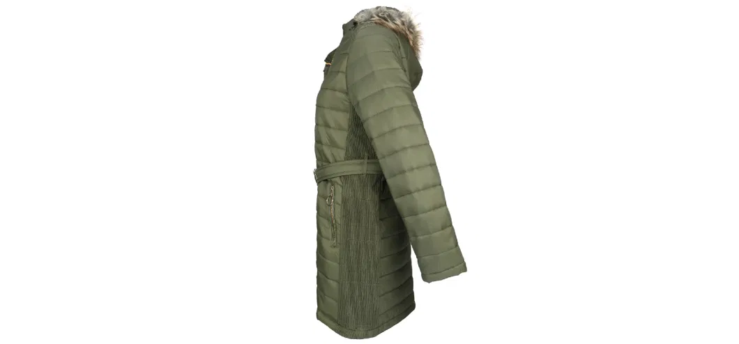 Ladies Custom Wholesale Padding Jacket Fashion Windproof Plus Size Women Long Down Jacket