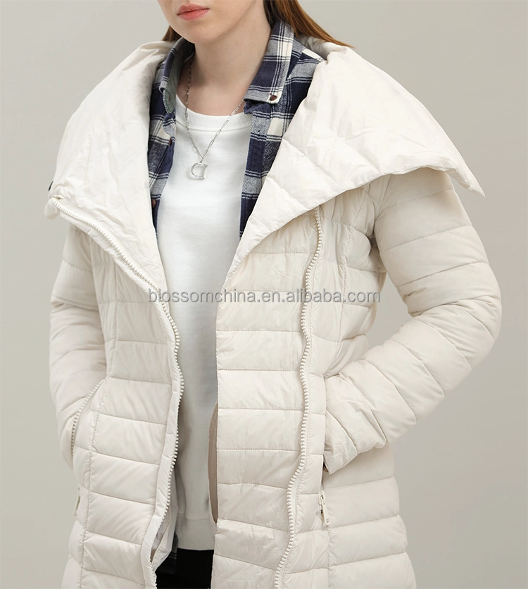 Outdoor Winter Down Girls Long Puffer Coat Women&prime;s Plus Size Coats &amp; Jackets